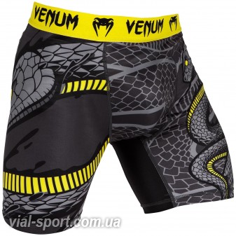 Компресійні шорти Venum Snaker Vale Tudo Shorts Black Yellow